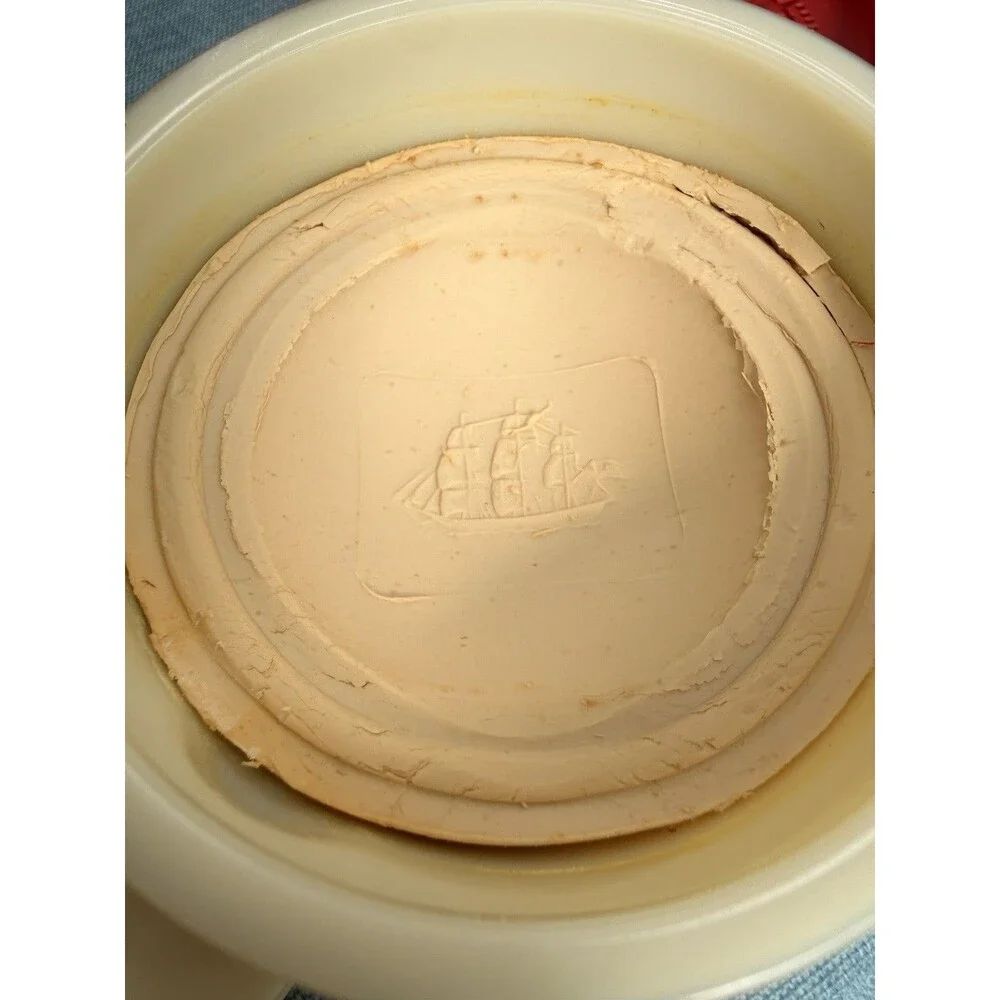 Vintage Old Spice Shaving Mug Refill Soap 3 Oz Lot of 2 w/ Brush Shulton